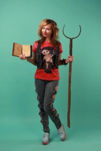 witch, student, modern witch, fantasy, our days, grip, book of magic, magic school, college, learn to fly, witch book