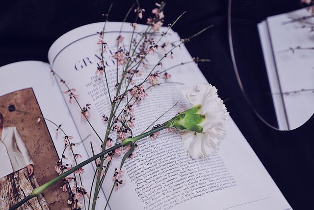 book, magazine, flowers, wildflowers, book mark, mirror, beautiful flowers, flower background, read, pages, literature, flower wallpaper, nature, leisure, hobby, reading